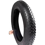 OUXI 20x4.0 Fat Tire Schlauch, Pannensicherer Fat Tire mit Schlauch, Faltbarer MTB-Ersatzreifen, Fat Bike Reifen Kompatibel mit 20x4.0 E-Bike All-Terrain Richtungsprofil Fahrradreifen und Schläuche