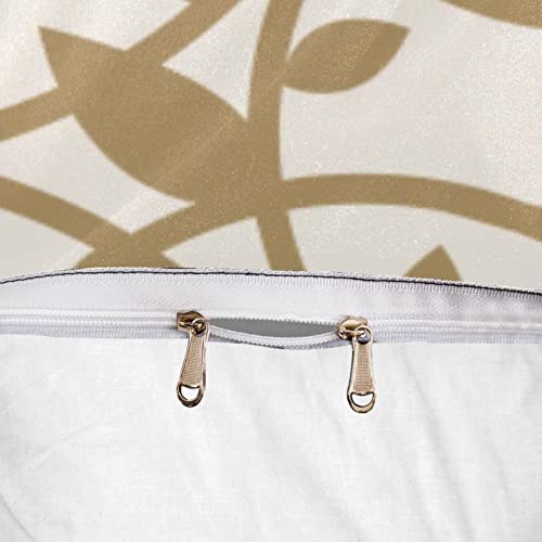 Housse de couette fleurie dorée pour en finir avec le linge de lit terne et rêche - 7