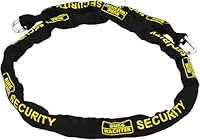 BURG-WÄCHTER Gehärtete Vierkantkette mit hochwertiger Textilummantelung, GKM 10/200, Schwarz, 200 cm