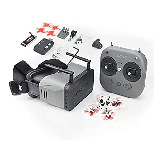 EMAX Tinyhawk 3 RTF Kit Indoor 1s FPV Micro Drone for Beginners with Goggle DVR and Controller Kit