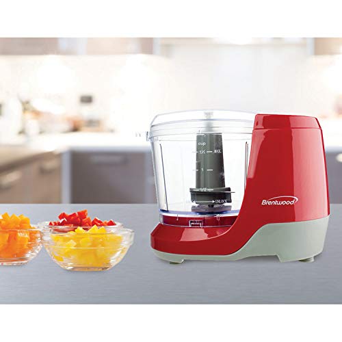 Brentwood Mc-109R 1.5 Cup Mini Food Chopper, Red #TOP6
