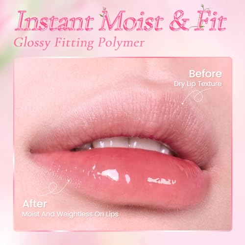 FOCALLURE Lip Gloss for Women – High Shine Lipgloss, Moisturizing & Tinted, Pink Lip Gloss, Plumping, Hydrating, Long-Lasting, Transfer-Proof, Non-Sticky, Buildable Lip Color, JUICY AQUA TAUPE — view 3