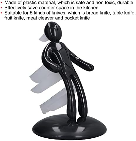 Knife Holder, Plastic Hollow Human Body Knife Holder Unique Shape Durable for Kitchen for Restaurant