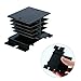 YaeCCC 3pcs Solid State Controller Heat Sink Aluminum Heat Sink Temperature Controller Heat Sink Solid State Controller Radiator Module Black for SSR-10A,25A,40A