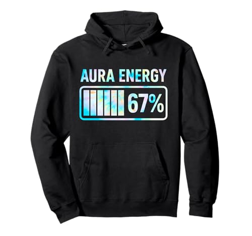 Aura Energy 67 Funny Six Seven Meme Gen Alpha Slang Pullover Hoodie