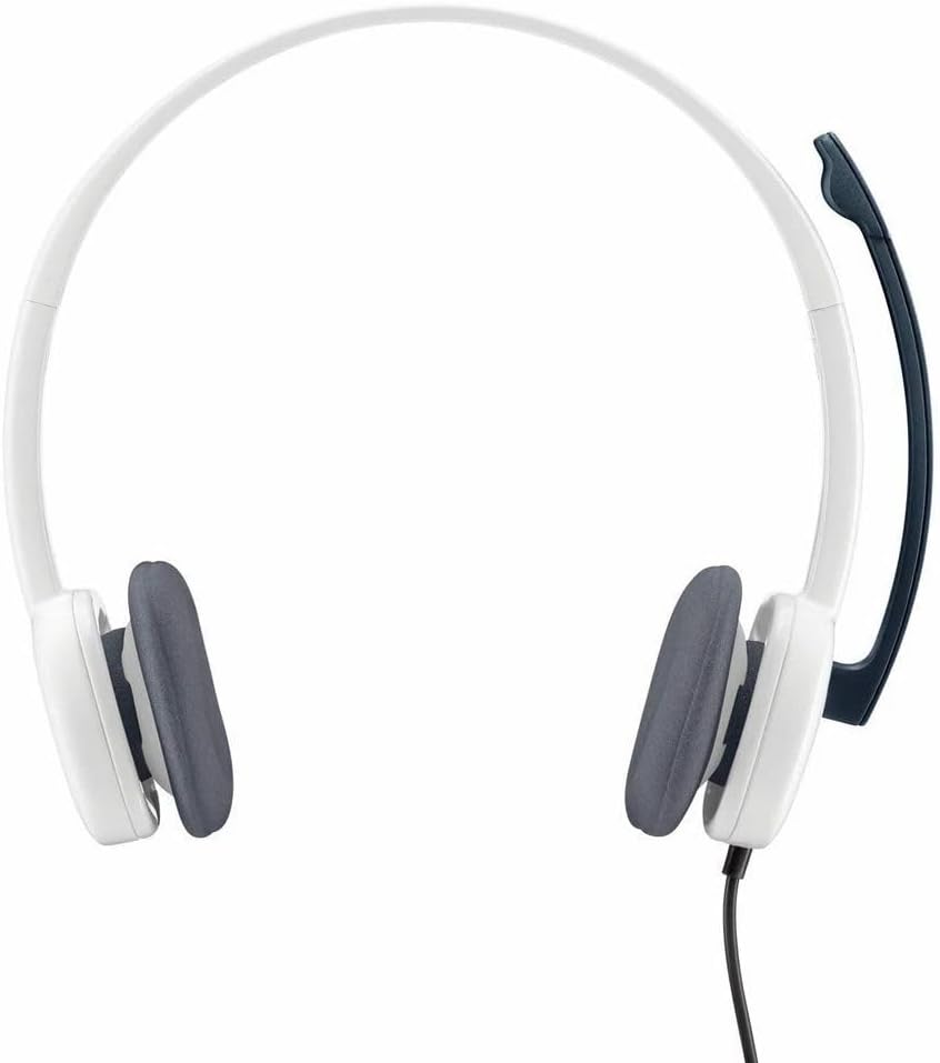 Logitech Stereo Headset H150 showing 3.5mm audio jacks