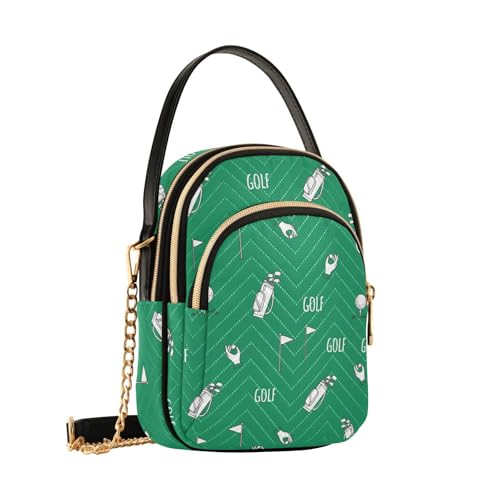 Image of MCHIVER Golf Crossbody Bag for Women Cell Phone Purse Wallet with Removable Chain Shoulder Handbag