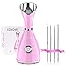 Facial Steamer Nano Ionic Face Steamer - LONOVE Facial Steamer for Home Facial Sauna Spa Sinuses BPA Free Warm Mist Face Humidifier for Moisturizing Pores Cleansing,Bonus Stainless Steel Kit&Hair Band