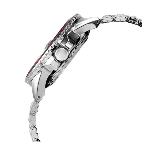 Image of Alba Men's Mechanical Burgundy Dial Automatic Watch - AU4055X1