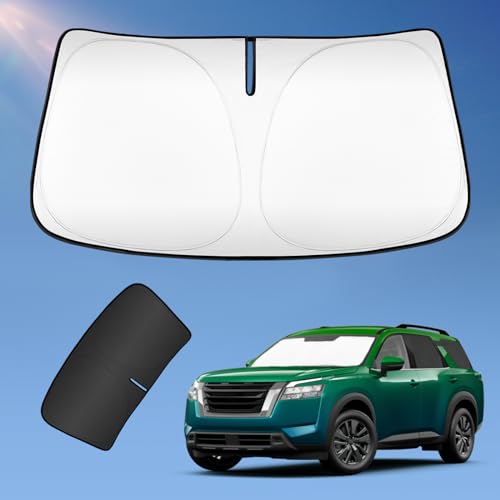Sun Shade Sunshade for Nissan Pathfinder 2022-2025 2026 Windshield Cover 4-Layers Sun Shield 250T...