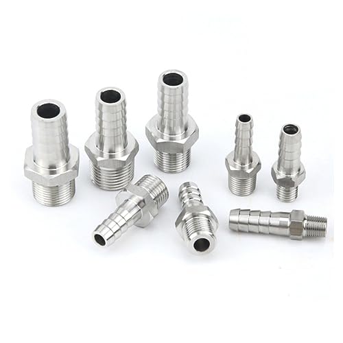 4 mm 6 mm 8 mm 10 mm 12 mm 14 mm 16 mm 19 mm Schlauchtülle M8 M10 M12 M14 M16 M18 M20 Außengewinde Edelstahl-Hochdruckrohrverschraubung – Bild 3