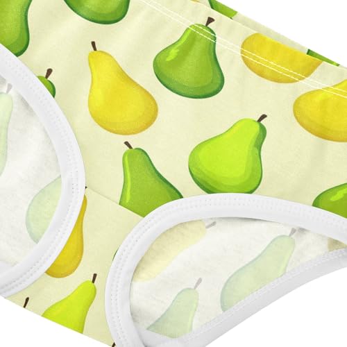 Fruit Pear Yellow Toddler Girls's Underwear 2T 23029034