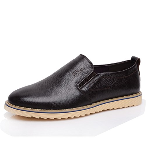 Chaussures cuir véritable homme casual respirantes pour pied de 25.3CM