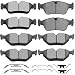 Ceramic Discs Brake Pads Kits,SCITOO 8pcs Disc Brakes Pads Set fit for BMW 318ti,1998-2000 BMW 323i,2001-2006 BMW 325Ci,2001-2005 BMW 325i,2003-2006 BMW Z4