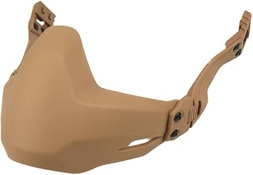 Rail Mounted Lower Face Shield for Tactical Helmets