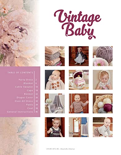Leisure Arts Vintage Baby Crochet Book
