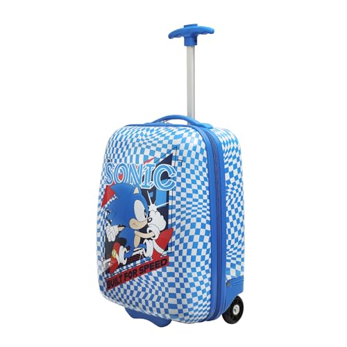 Bioworld Sonic the Hedgehog Kids’ 18” Hard-Side Carry-On Luggage