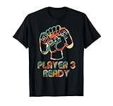 Player 3 Ready in combo with player 1, 2 and 4 Gamer T-Shirt