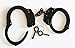 Real Law Enforcement Police Handcuffs for Training - Black Steel Double-Locking Tactical Model for Adults, Security Guards & Military