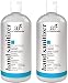 Artnaturals Hand Sanitizer Gel Alcohol Based (2 Pack x 8 Fl Oz / 220ml) Infused with Alovera Gel, Jojoba Oil & Vitamin E - Unscented Fragrance Free Sanitize