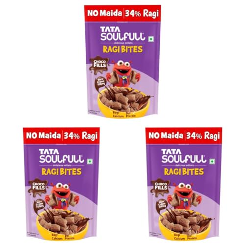 Image of Tata Soulfull Ragi Bites Choco Fills, 500g (Pack of 3)