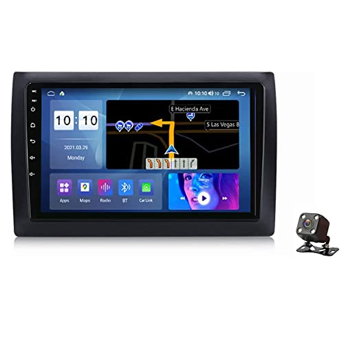 Evita perderte con la autorradio Android 10 con navegación GPS para Fiat Stilo 2010 2