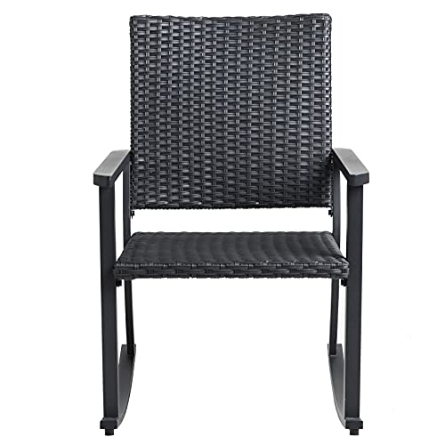 C-Hopetree-Mecedora-Al-Aire-Libre-para-Patio-Exterior-Porche-Marco-Metalico-Negro-Todo-El-Tiempo-Mimbre 41teE+5K8oS