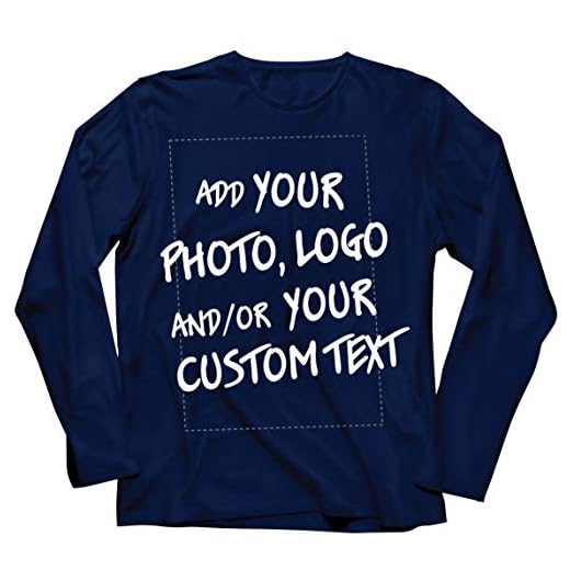 T-shirts herr Gör din egen personliga design med favoritfoto eller egen text (XL Blå Flerfärgad)