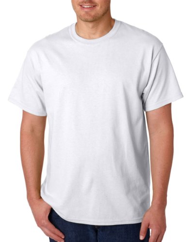 Gildan Crewneck Short Sleeve Heavy Cotton 100% T Shirt White