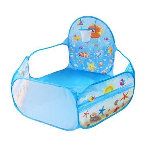 ORFOFE Piscina de Bolas Plegable para Tema Océano Seguro y Fácil Limpieza Casita Interior y Exterior para Bebés y Pequeños