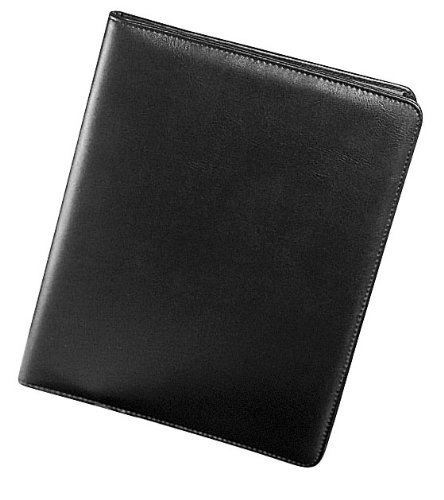 Conférencier à pince avec bloc-notes noir 315x235 porte-document A4 de bureau