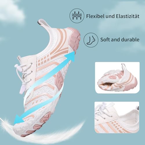 Image of SIOSNETA Hike Barefoot Shoes for Women Men, Breathable Non-Slip Athletic Footwear, Wide Toe Water Shoes for Hiking, Non-Slip Neuropathy Shoes for Women Men, Grounded Comfort wear