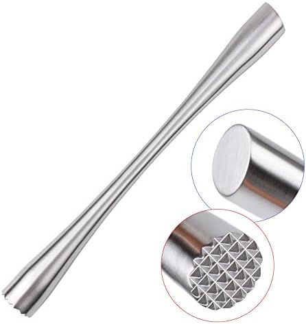 Ice Crushing Rod Ice Crushing Hammer Stainless Steel Cocktail Muddler for Bars Restaurants Cocktail Milk Tea