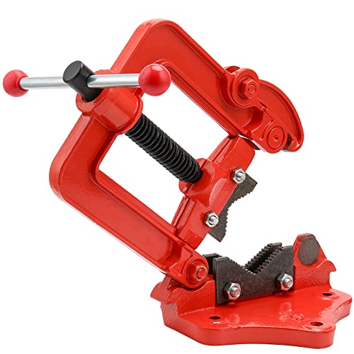 Pingeui Heavy Duty Pipe Vise, Forged Bench Yoke Pipe Vice For Holding Pipe, Fit For 0.47 Inch - 4.5 Inch Pipes #TOP2