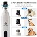 2026 Upgraded Silent Groom Pro Pet Nail Grinder,5-Speed Dog Nail Grinder with Led Light, 45db Quiet Painless Paws Grooming & Smoothing for Small Medium Large Dogs & Cats (1+2*Replacement Head) (White)