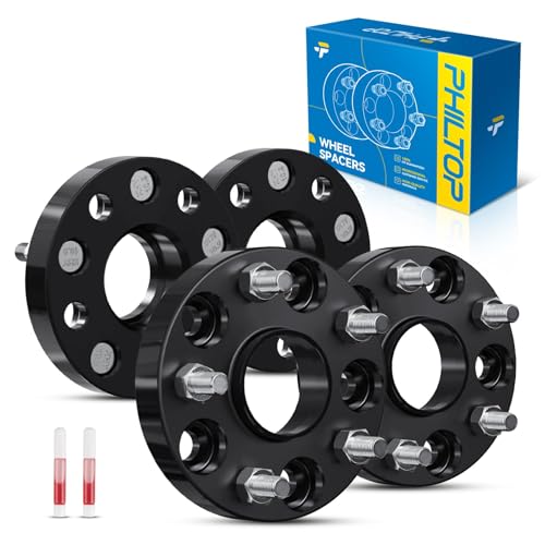 Image of PHILTOP 5x4.5 Hub-Centric Wheel Spacers 1 inch for Toyota Highlander