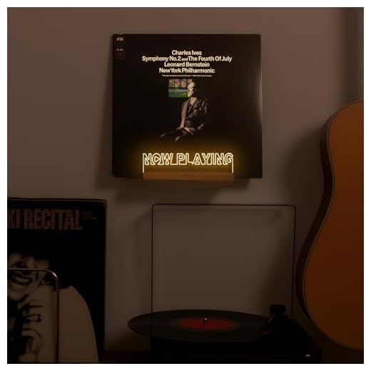 Light Up Vinyl Record Display Stand