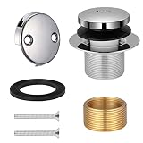 Tip Toe Bathtub Drain Conversion Kit Assembly, Tub Drain Plug Trim Set Bath Tub Drain Stopper with T