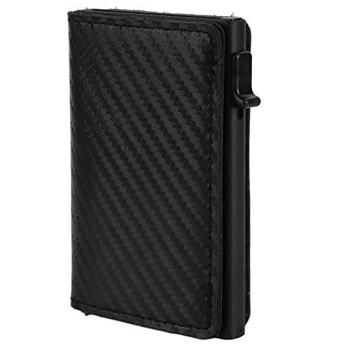 Business Wallet Fine Workmanship Card Wallet Soft Large Capacity Lightweight Lose Proof Multifunctional Leather for Gift(black)4