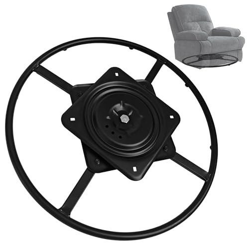 Racfenick 27 inch Recliner Swivel Ring Base Replacement with Plate Heavy Duty Furnitures Sofa Chair Swiveling Bottom Parts (27 inch)