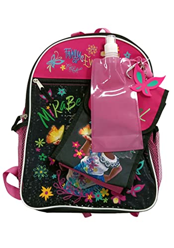 Fast Forward Encanto 5pc Backpack Set- Keychain, Flat Waterbottle, Lunch Bag & Carabiner