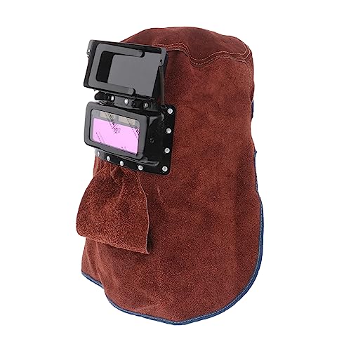 Uonlytech 1pièce De Soudure Automatique Cuir De Cagoule De pour Soudeur Couverture Pratique Éclaboussures Chaleur Design Et