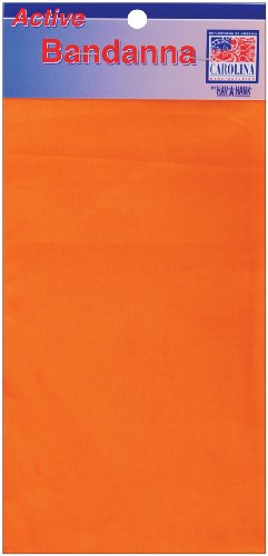 Carolina HAV, A, Hank Solid Bandanna, 22-Inch by 22-Inch, Orange