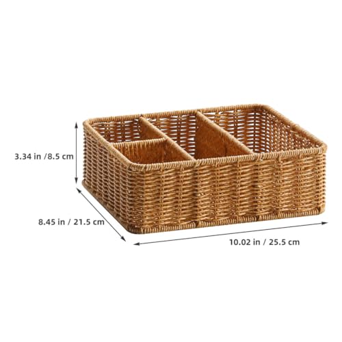 Boîte bijoux compartimentée en rotin synthétique pour protéger vos bagues - 3