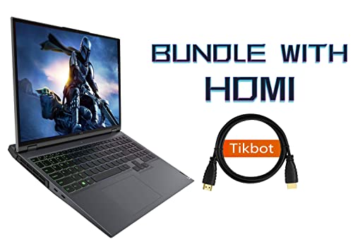 Lenovo Legion 5 Pro 16" Gaming Laptop， 16" WQXGA (2560x1600) 165Hz，AMD Ryzen 7-6800H, 16GB DDR5 RAM, 1TB SSD, RTX 3070 Ti 8GB GDDR6 TGP 150W, Win 11 Home, with HDMI (64GB RAM | 1TB PCIe SSD)