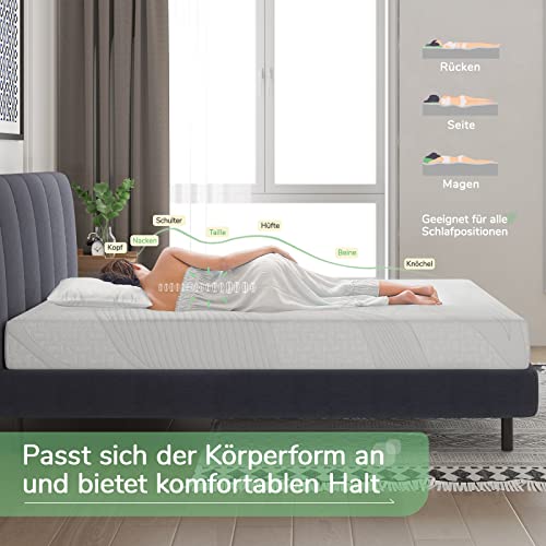 Matratze 80 x 190 cm von Novilla mit H2 und H3 Härtegrad
