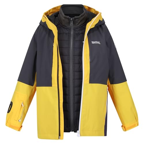 Childrens/Kids Hydrate VIII 3 in 1 Waterproof Jacket (3-4 Years) (California Yellow/Seal Grey)