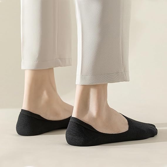 ZensoO Premium No Show Loafer Socks for Men & Women Combo Pack of 5 β Comfortable, Stylish, Breathable Cotton, Anti-Slip Grip for Sports & Casual Use, MultiColor 4
