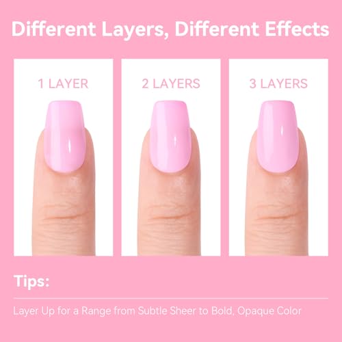 Set de esmaltes en gel Makartt 6 colores rosa 8ML miniatura 7