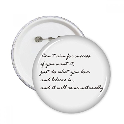 Badge rond Ne pas Slogan broche pour vêtements et personnalisation style multicolore